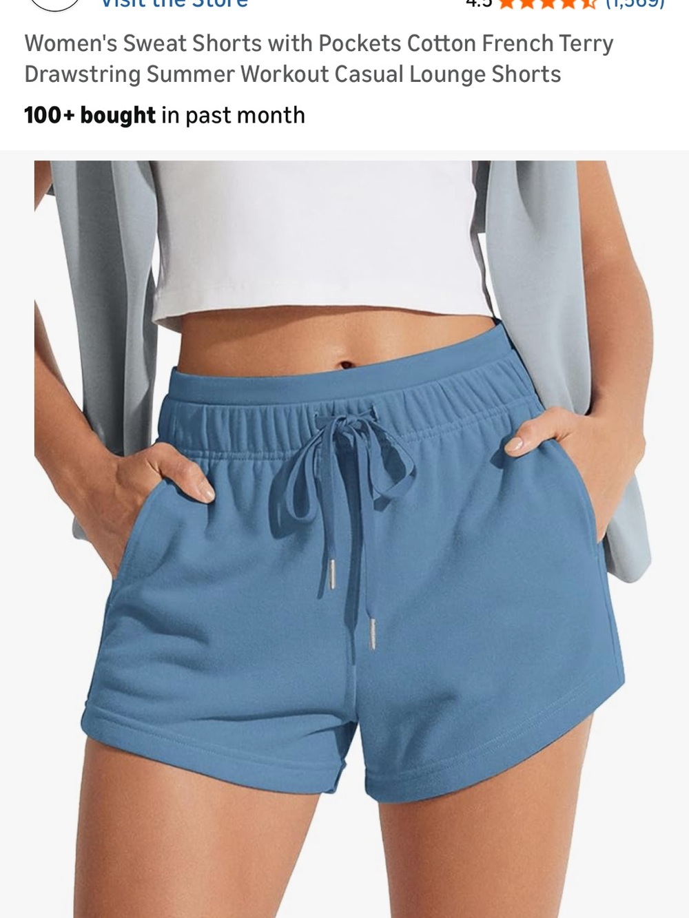 Womens sweat shorts